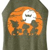 Women's - Peanuts - Trick Or Treat Silhouettes Graphic High Neck Tank - 2 of 4