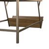 Kumasinova Modern Coffee Table with Bronze Powder-Coated Frame,42" Rectangle Side Table with Storage Shelf,Center Table for Living Room Furniture - 4 of 4