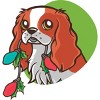 Boy's Design By Humans Super Cute Dog Paws Print Christmas Tree T-Shirt By rasok T-Shirt - 2 of 3