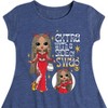 Girls' - LOL Surprise! - Extra w/ a Side of Swag Fit & Flair Cap Sleeve Dress - 2 of 3