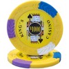 Slickblue 14-Gram Poker Chips 25-Pack, King's Casino Design, Four-Tone Color, Floral Edge Mold, $0.25-$10K - 3 of 3