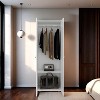 ORRD Armoire 66.9" H, 2 Doors, 2 Shelves, White - Bedroom - 2 of 4