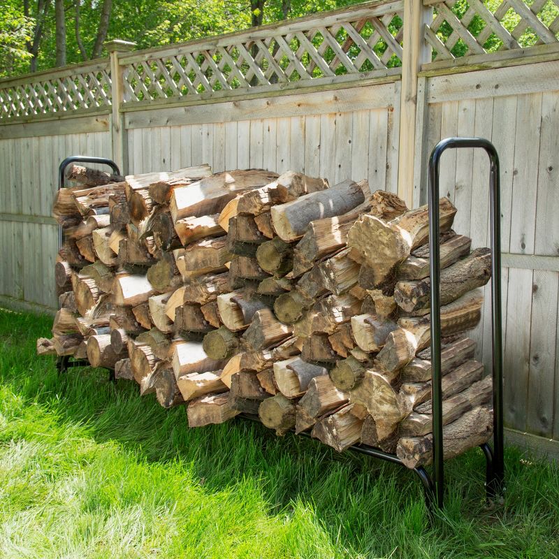 Nature Spring 8-Foot Firewood Rack with Cover, 3 of 5