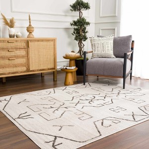 Hauteloom Azzan Cream & Charcoal Area Rug - 1 of 4