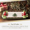 Spode Christmas Tree Figural Tartan 12 Inch Tray - 12 x 6.5 Inches - 2 of 4