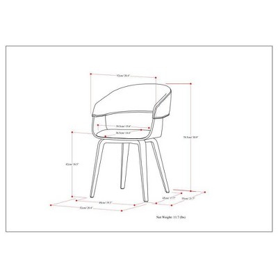 Calinda Light Turquoise Blue Upholstered Bentwood Dining Chair