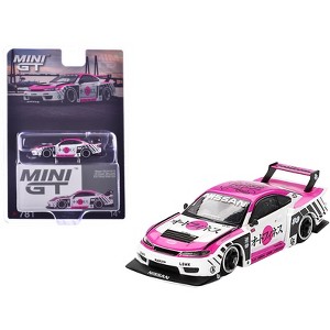 Nissan "LB-Super Silhouette" S15 SILVIA RHD #99 "Auto Finesse - SEMA 2023" White & Pink Ltd Ed 1/64 Diecast Model Car by Mini GT - 1 of 4