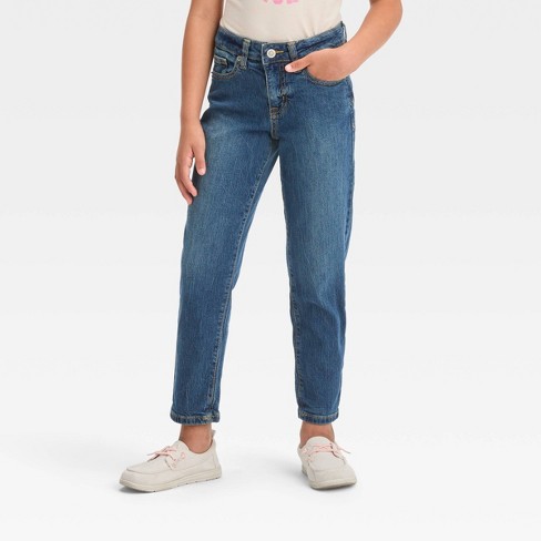 Girls' High-rise Ankle Straight Jeans - Cat & Jack™ : Target