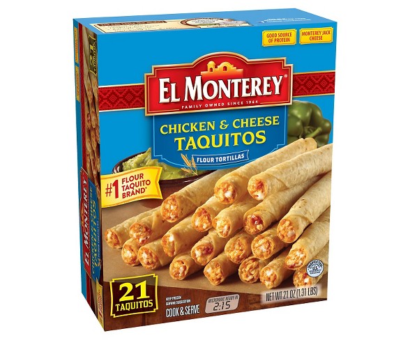 El Monterey Frozen Chicken and Cheese Taquitos - 21ct
