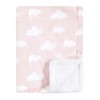 Hudson Baby Infant Girl Plush Mink and Faux Shearling Blanket, Girl Farm Animals, One Size - 4 of 4
