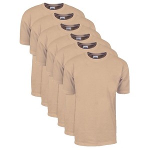 6 Pack Shaka Wear Men's Max Heavyweight Short Sleeve Crew Neck T-Shirt - 1 of 4