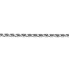 Black Bow Jewelry 4.5mm, 14k White Gold, Diamond Cut Solid Rope Chain Bracelet - 2 of 4
