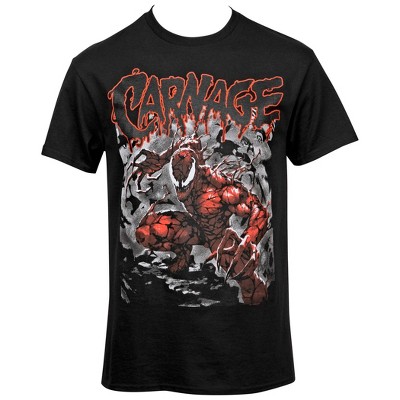 Mens Carnage Character Pounce and Text T-Shirt