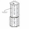 Syemin Decorative Storage Cabinets Corner Curio Cabinet, Collectibles Display Case, Glass Storage Cabinets, White, 16.5"*16.5"*69.85" - 3 of 4