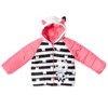 Dreamworks Gabby's Dollhouse Pandy Paws Girls Zip Up Puffer Jacket Toddler - 3 of 4