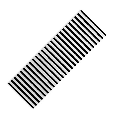 AvenieInk Stripes Black and White (6mm) 24" x 70" Yoga Mat - Society6