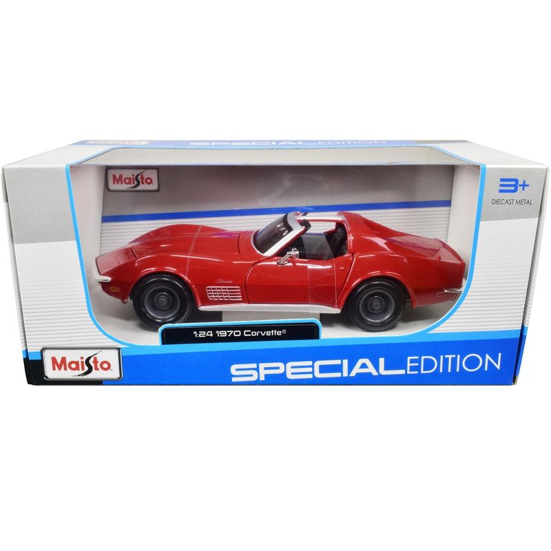 1970 Chevrolet Corvette Convertible Red 1/24 Diecast Model Car by Maisto, 1 of 4