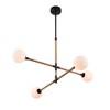 Artcraft Lighting Capilano 4 - Light Chandelier in  Black - 4 of 4