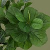 6 Ft Artificial Fiddle Leaf Fig Tree, with 86 Leaves, Indoor Faux Plants In Pot with Dry Glass, for Home, Office, Living Room Decoration - 2 of 4
