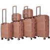 Vynxaria Expandable 6-Piece Luggage Set - Hard Shell, 360 Wheels, Lightweight Carry On, Password Lock, Unisex Travel Gear - 2 of 4