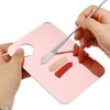 Unique Bargains Foundation Blending Acrylic Cosmetic Makeup Palette and Spatula 1 Set - 2 of 4