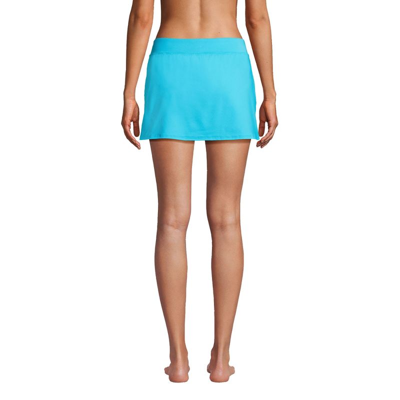 Lands' End Women's Long Chlorine Resistant Swim Skirt Swim Bottoms, 2 of 6
