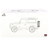 Land Rover Defender 90 Works V8 White with Gloss Black Top "70th Edition" 1/18 Diecast Model Car by LCD Models - image 4 of 4