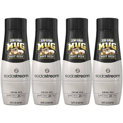 SodaStream 4pk Mug Zero Root Beer Drink Mix
