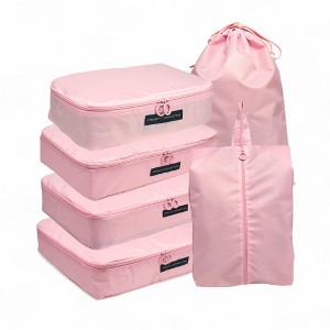 French Connection 6pc Packing Cube Set - Travel Storage Set for Luggage - 1 of 4