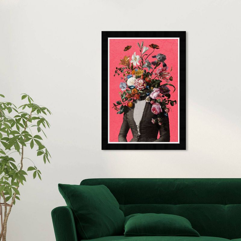 15&#34; x 21&#34; Flower Mind Surrealism Framed Wall Art Print Pink - Wynwood Studio, 5 of 8