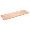 vidaXL Bathroom Countertop Light Brown 70.9 in.x23.6 in.x(0.8 in.-1.6 in.) Treated Solid Wood - 2 of 4