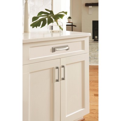 Brushed Nickel 4.56" Traditional Bar Pull with Mounting Hardware