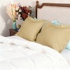 2 Pack Brushed Microfiber Pillow Shams, Super Soft and Cozy Oxford Pillowcases - NTBAY - 3 of 4