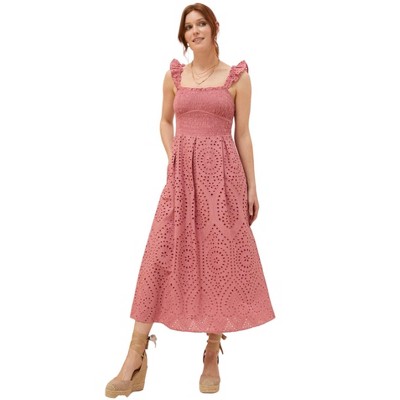 FatFace Women's Kadiri Shirred Midi Dress