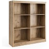 Bookshelf,6 Cube Bookcase, 53" Tall  Storage Shelf with 6 Storage Compartments, For Study, Bedroom, Living Room - 2 of 4