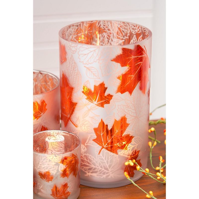 C&F Home Fall Leaves Glass Container Large, 4 of 7