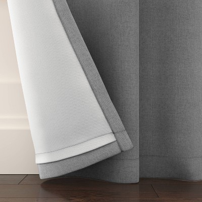 Threshold Blackout Aruba Curtain Panels Drapery OEKO-TEX Drapes 50x63" 2pk - Picture 8 of 17