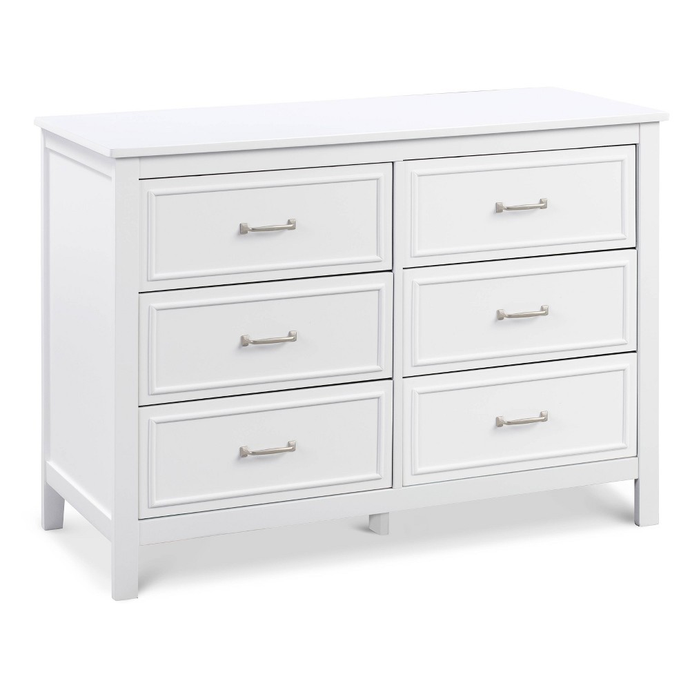 Photos - Dresser / Chests of Drawers DaVinci Charlie 6-Drawer Double Dresser - White 