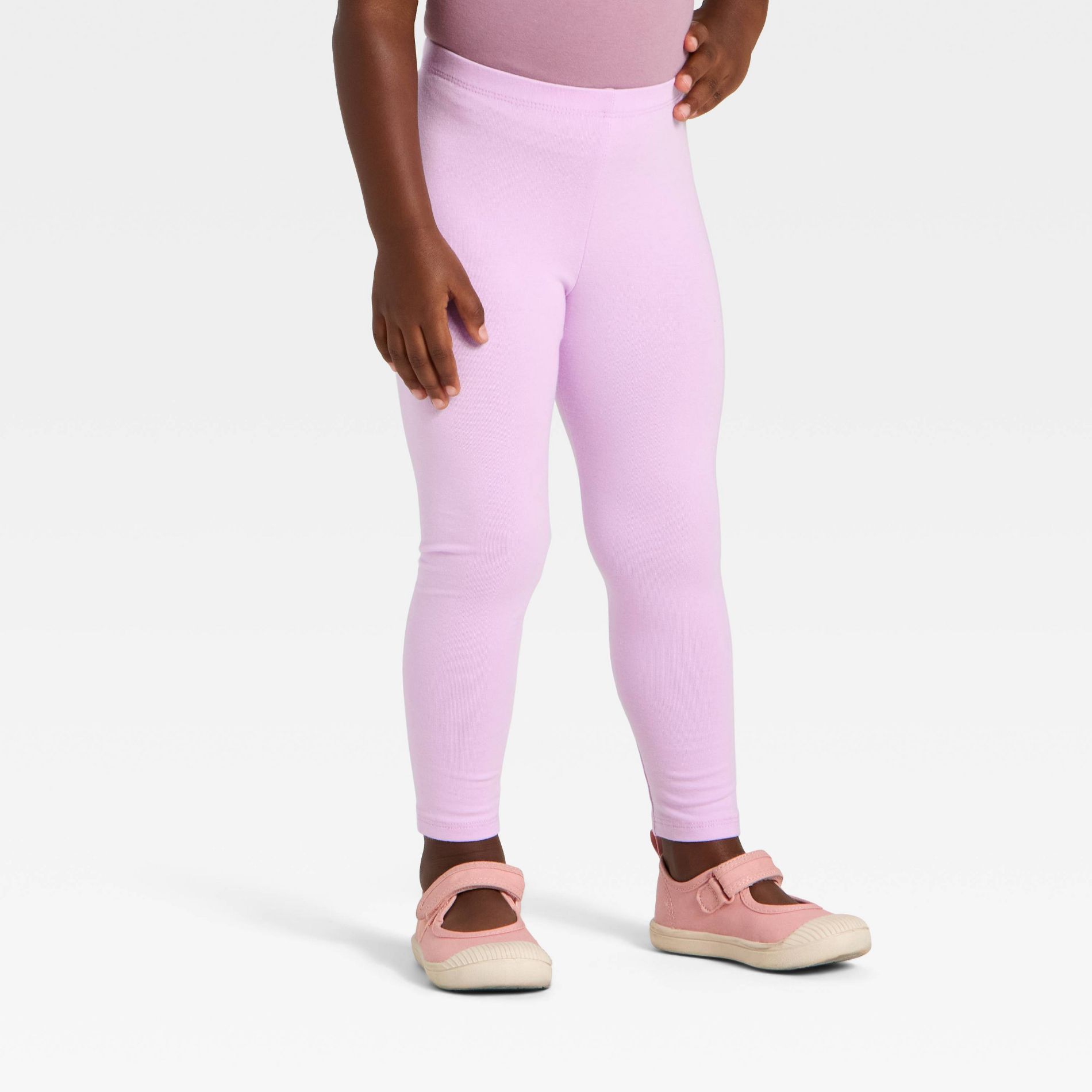 Toddler Girls' Solid Leggings - Cat & Jack™ Lilac Purple 2T