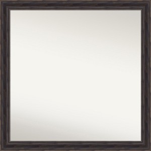 Amanti Art Rustic Pine Narrow Non-Beveled Wood Bathroom Wall Mirror Wall Mirror - 1 of 4