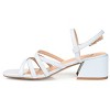 Journee Collection Womens Kempsy Open Square Toe Block Heel Sandals Blue 11 - 2 of 4
