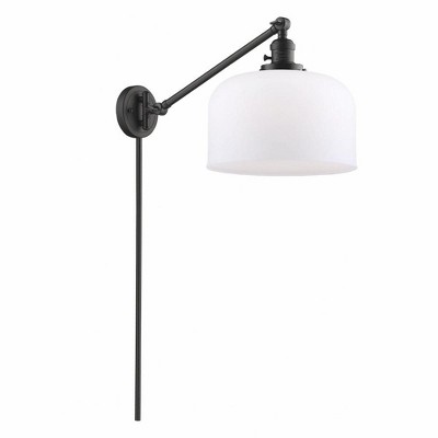 Bell - 1 Light Swing Arm Wall Sconce In Industrial Style-13 Inches Tall and 12 Inches Wide