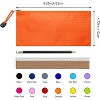 Paaaawaters 29pcs Zipper Pencil Pouches, Small Zipper Pencil Bags, Waterproof Pencil Cases, for Office School Travel Cosmetics 12 Colors - 2 of 4
