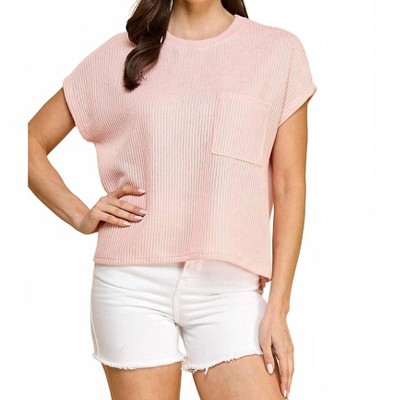 Women's Norie Textured Pocket Tee - les amis