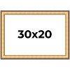 PosterPalooza | Traditional Gold Picture Frame - UV Acrylic, Backing Board, Hanging Hardware Included - 2 of 4