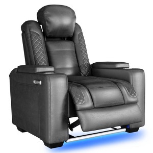 Home Theater Seating, Movie Loveseat Recliner Chair with USB Wireless Charging - 1 of 4