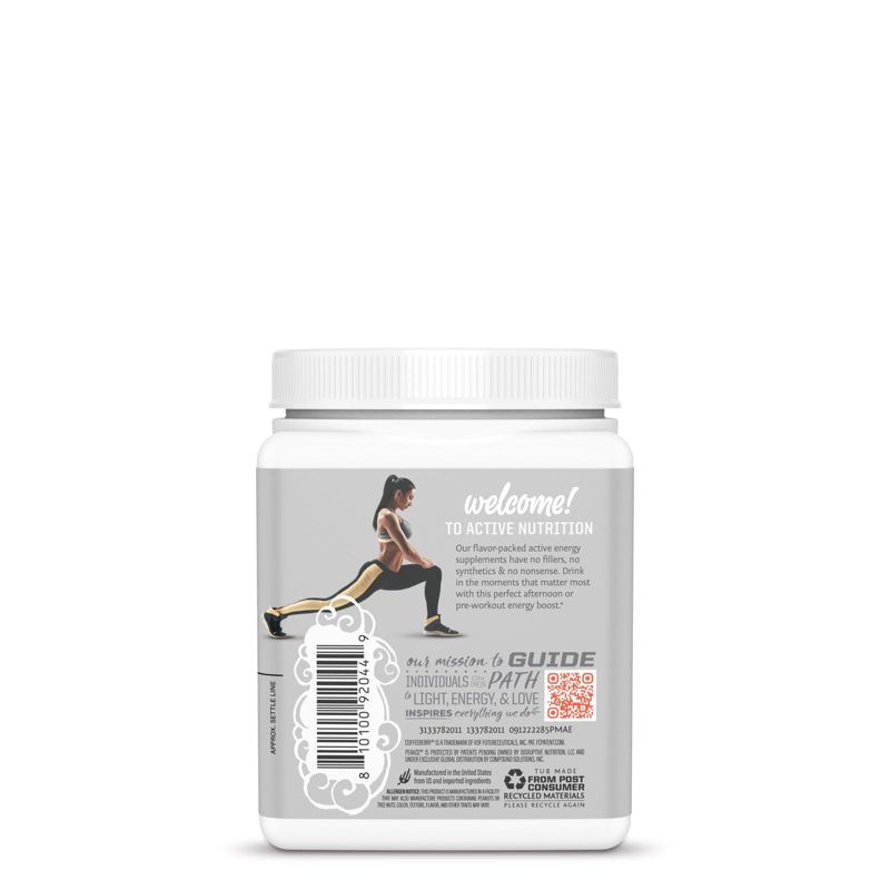 Sunwarrior Active Energy Pre-Workout Plus Hydration Powder, Peachy Mango Flavor, 285g, 4 of 6
