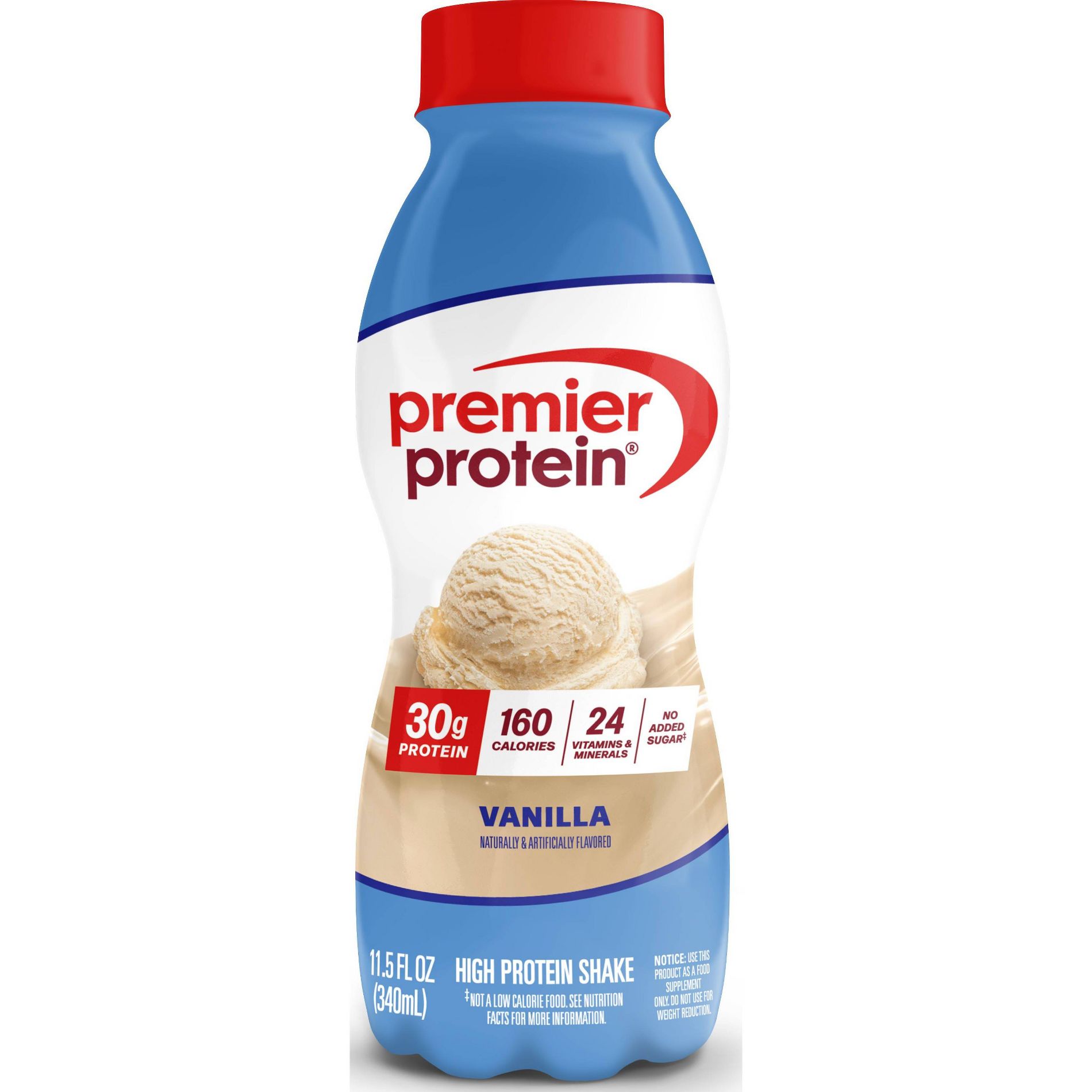 Premier Protein Nutritional Shake - Vanilla - 11.5 fl oz Bottle