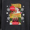 Women's - Coca-Cola - Host The Holidays Lightweight French Terry Wide Neck Long Sleeve Shirt - 2 of 4