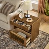 Bella Depot 23.62''W Mid Century Modern Nightstand Drawer Dresser, Side Cabinet for Living Room Reception Room - 3 of 4